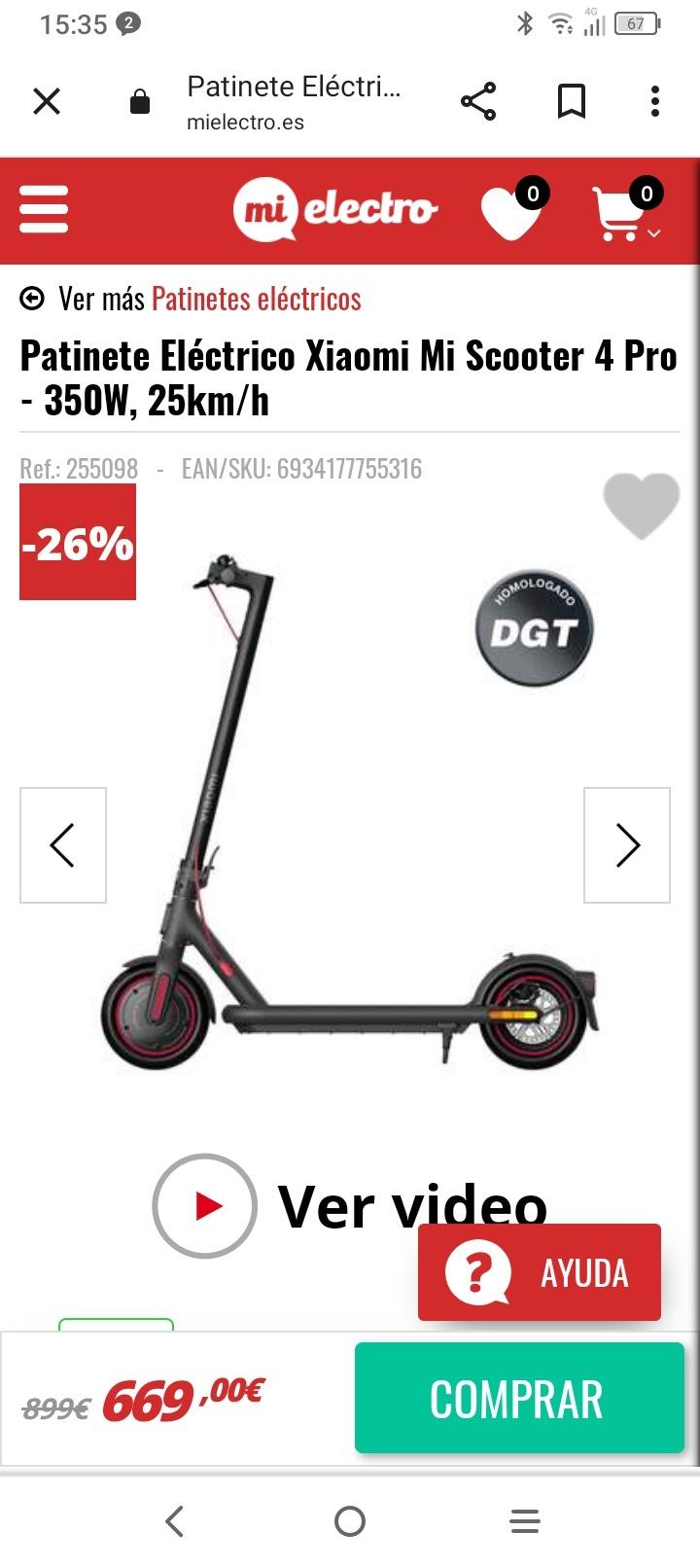 Foto 3 de Patinete Xiaomi mi 4 pro.por escooter de 50 en buen estado 