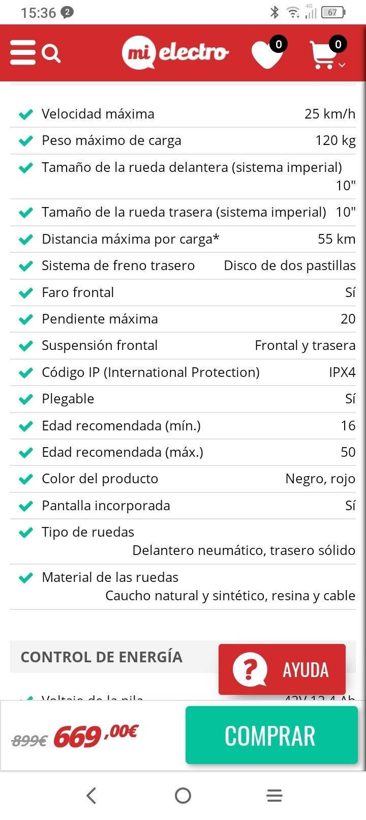 Foto 5 de Patinete Xiaomi mi 4 pro.por escooter de 50 en buen estado 