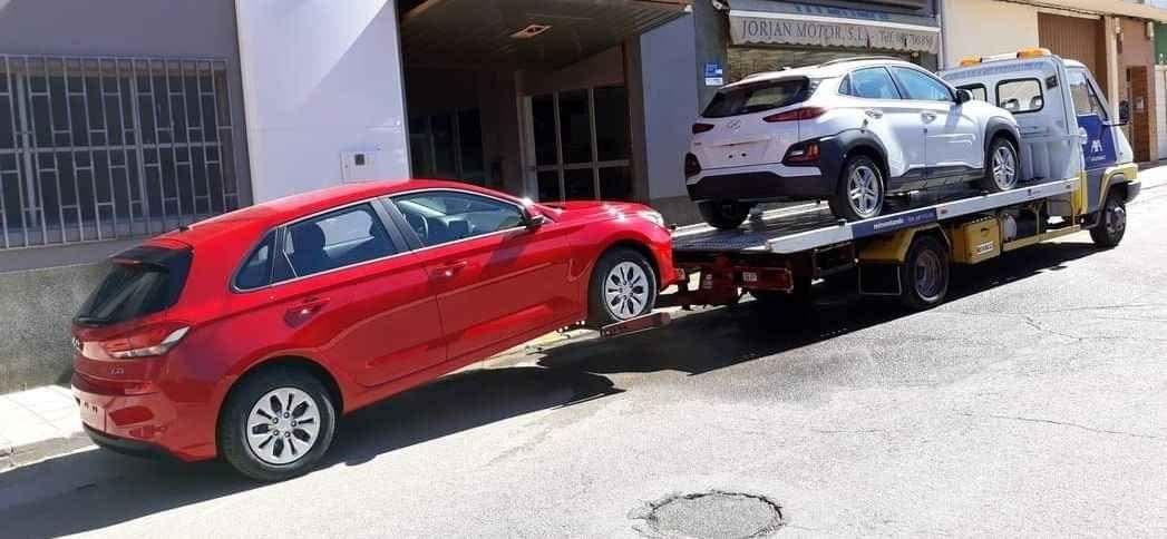 Foto de grua portacoches 