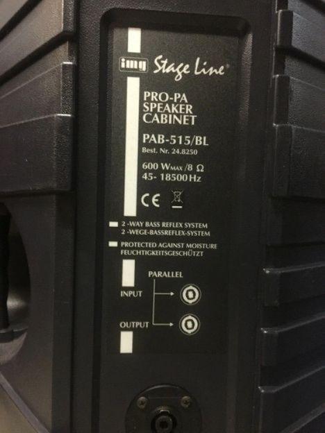 Foto de 2 Altavoces IMG Stage Line 