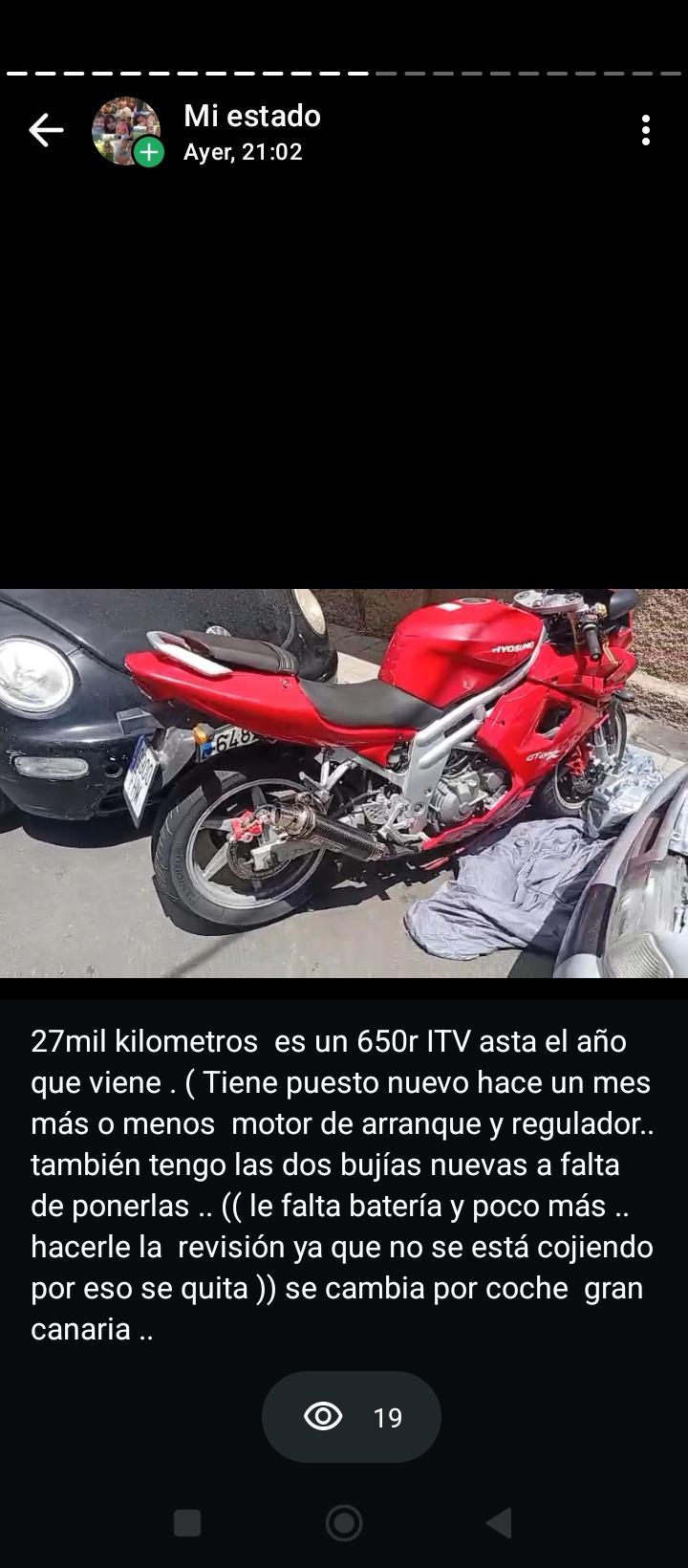 Foto 1 de Moto por coche 