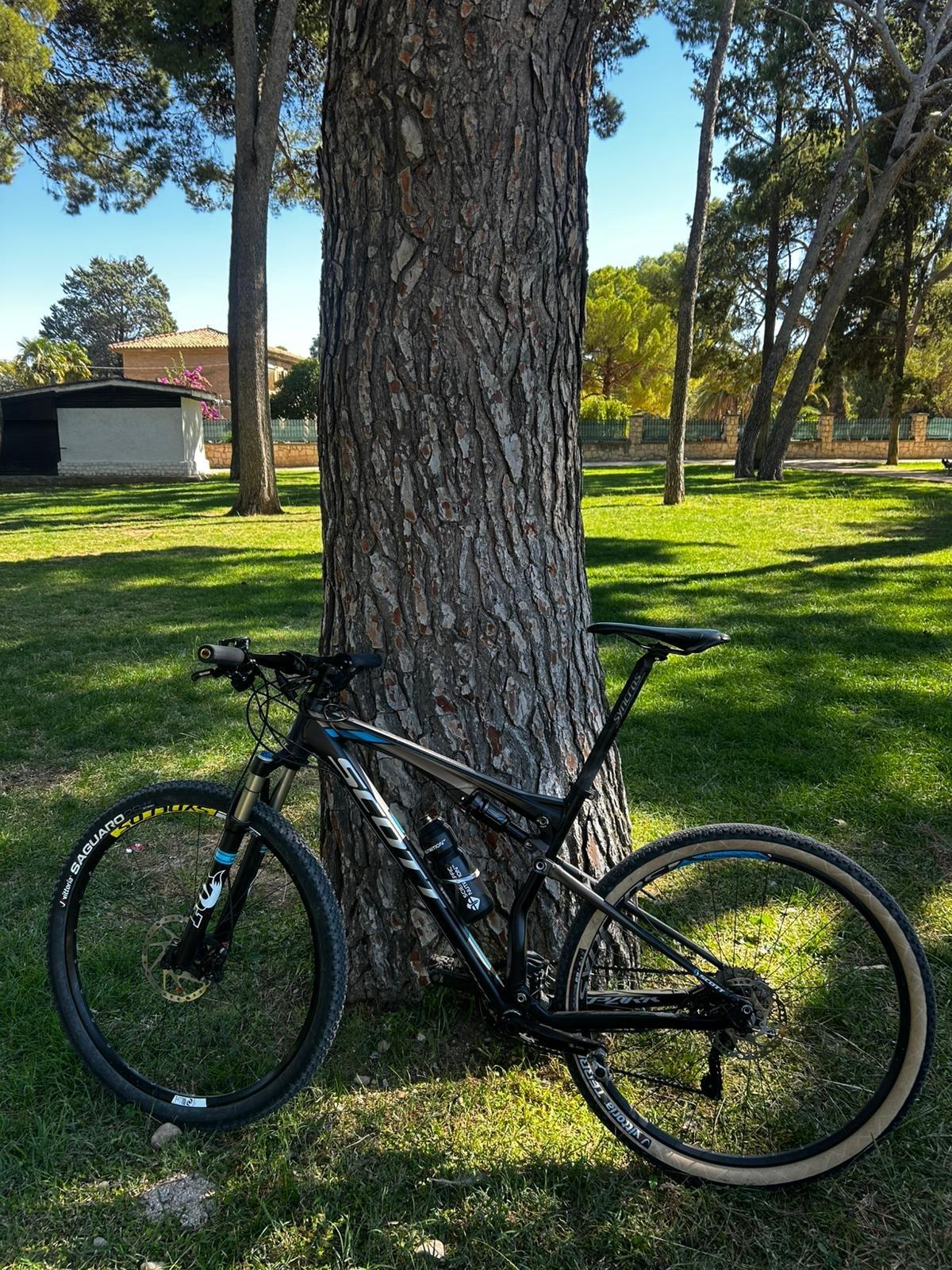 Foto de Bici montaña doble suspension scott spark