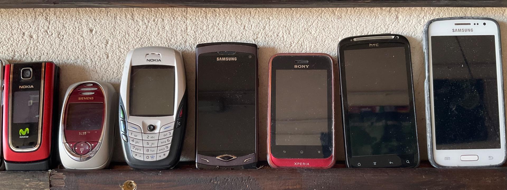 Foto de Cambio móviles clásicos de colección 