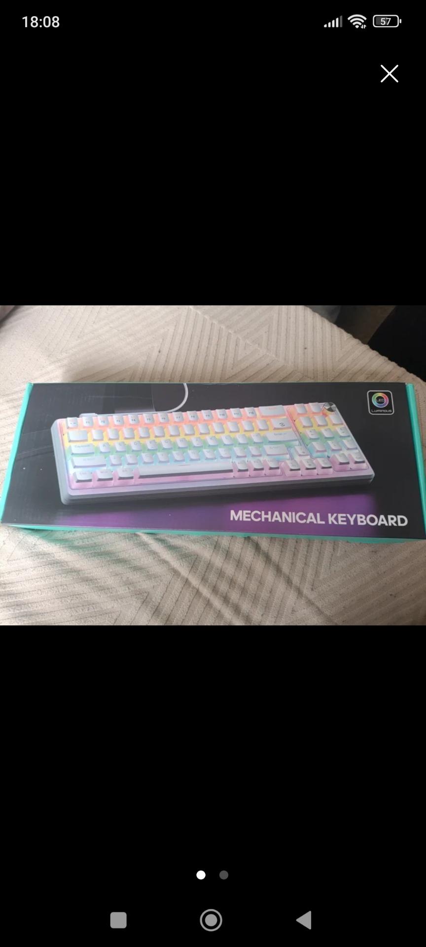 Foto de Teclado inalambrico con luces