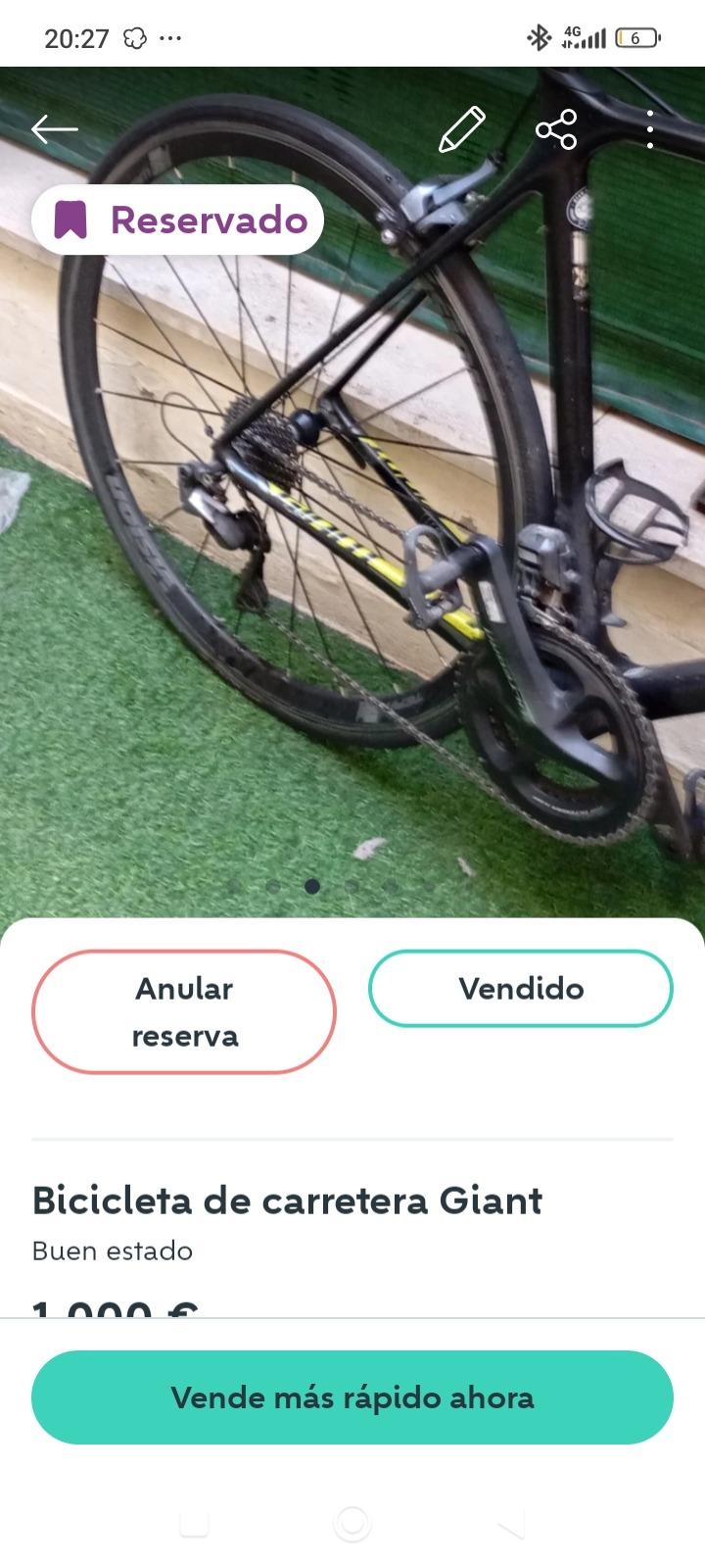 Foto 5 de Bicicleta giant carretera 