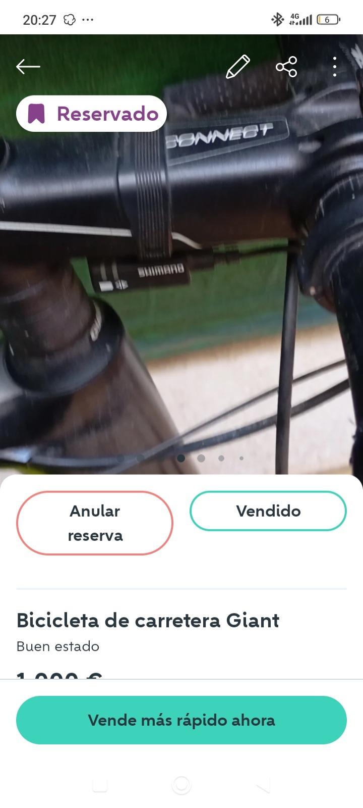 Foto 4 de Bicicleta giant carretera 