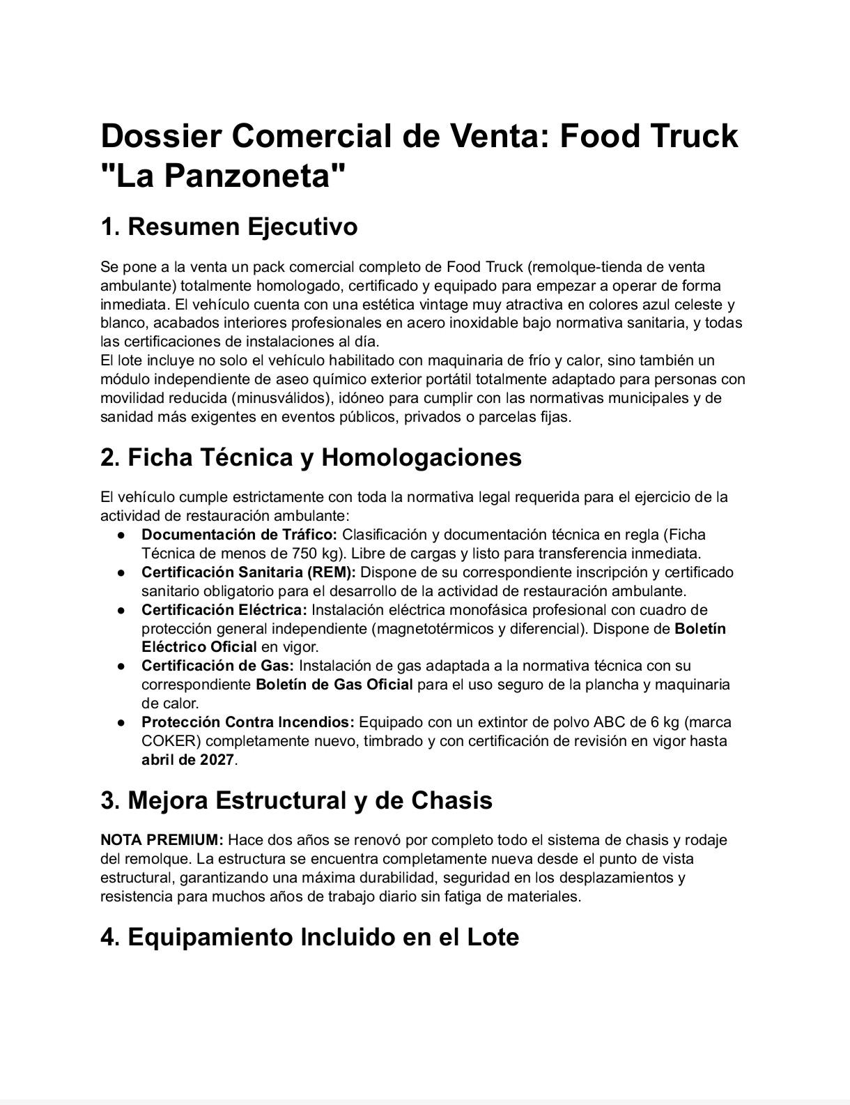 Foto 3 de Food truck + Aseo minusválidos 