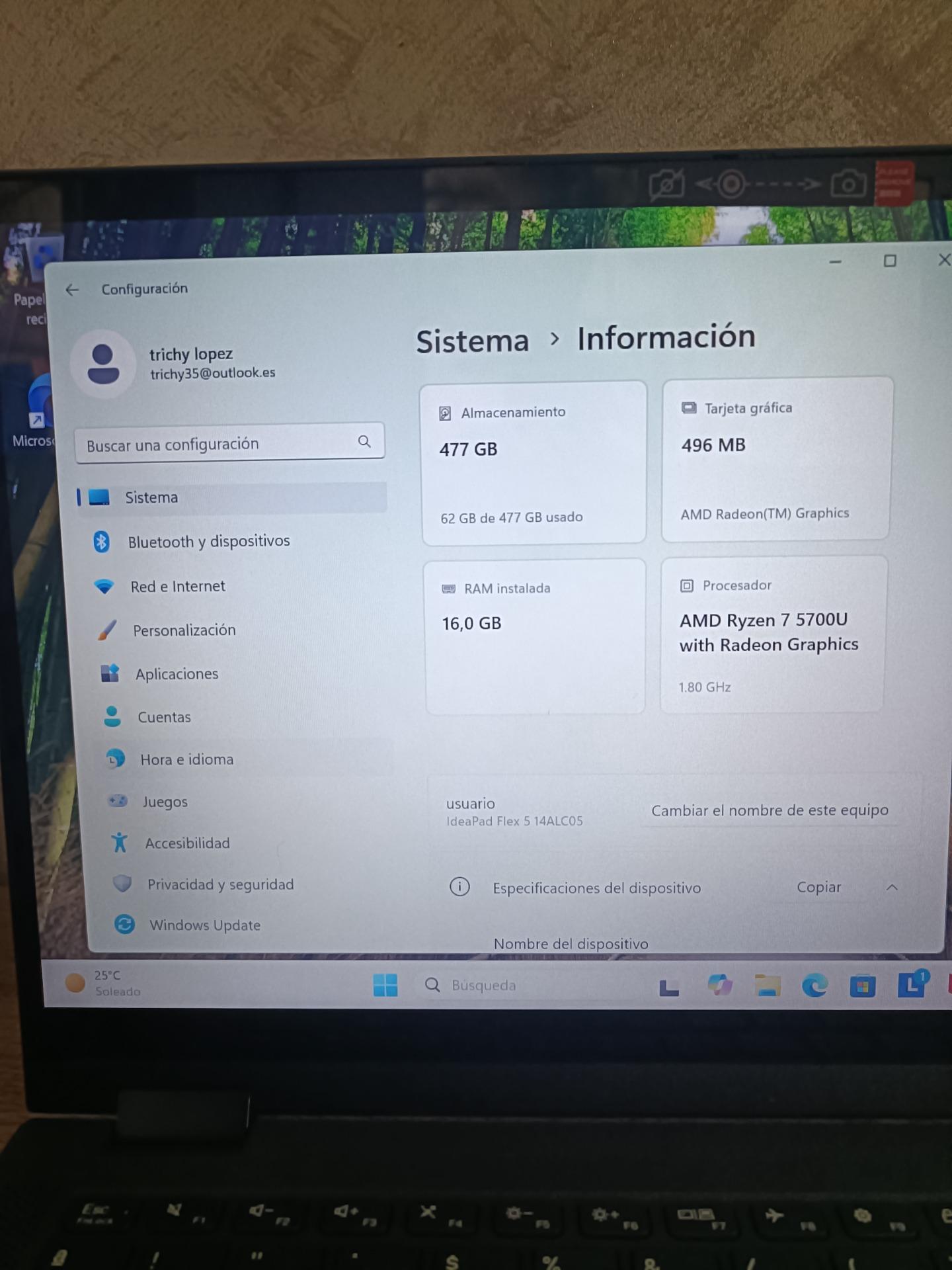 Foto 4 de Lenovo Ideapad Flex 5 Ryzen 7 16gb 512gb