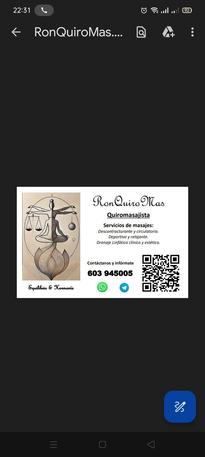 Foto de Sesiones de quiromasajes 
