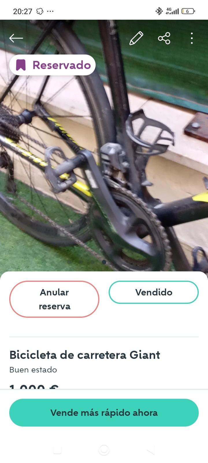 Foto 3 de Bicicleta giant carretera 