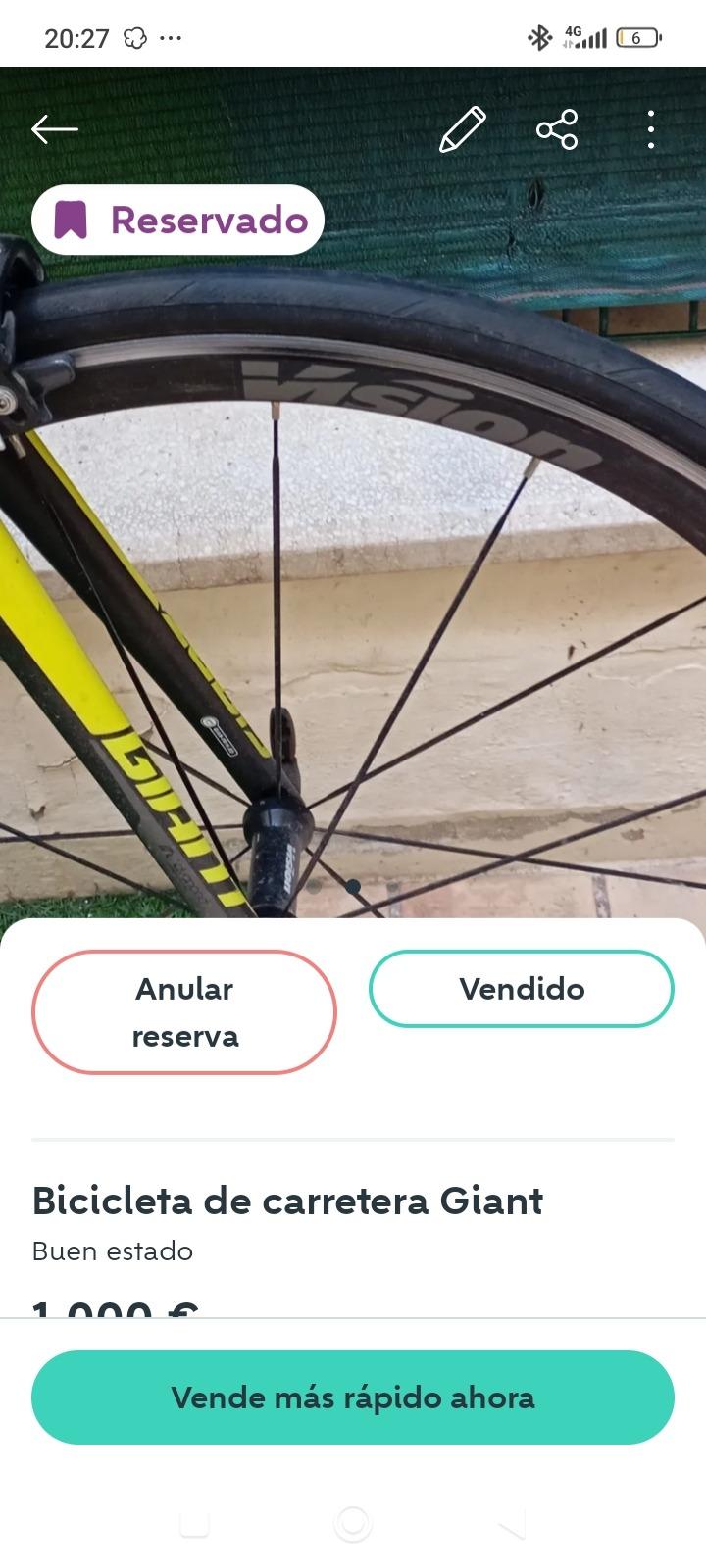 Foto 1 de Bicicleta giant carretera 