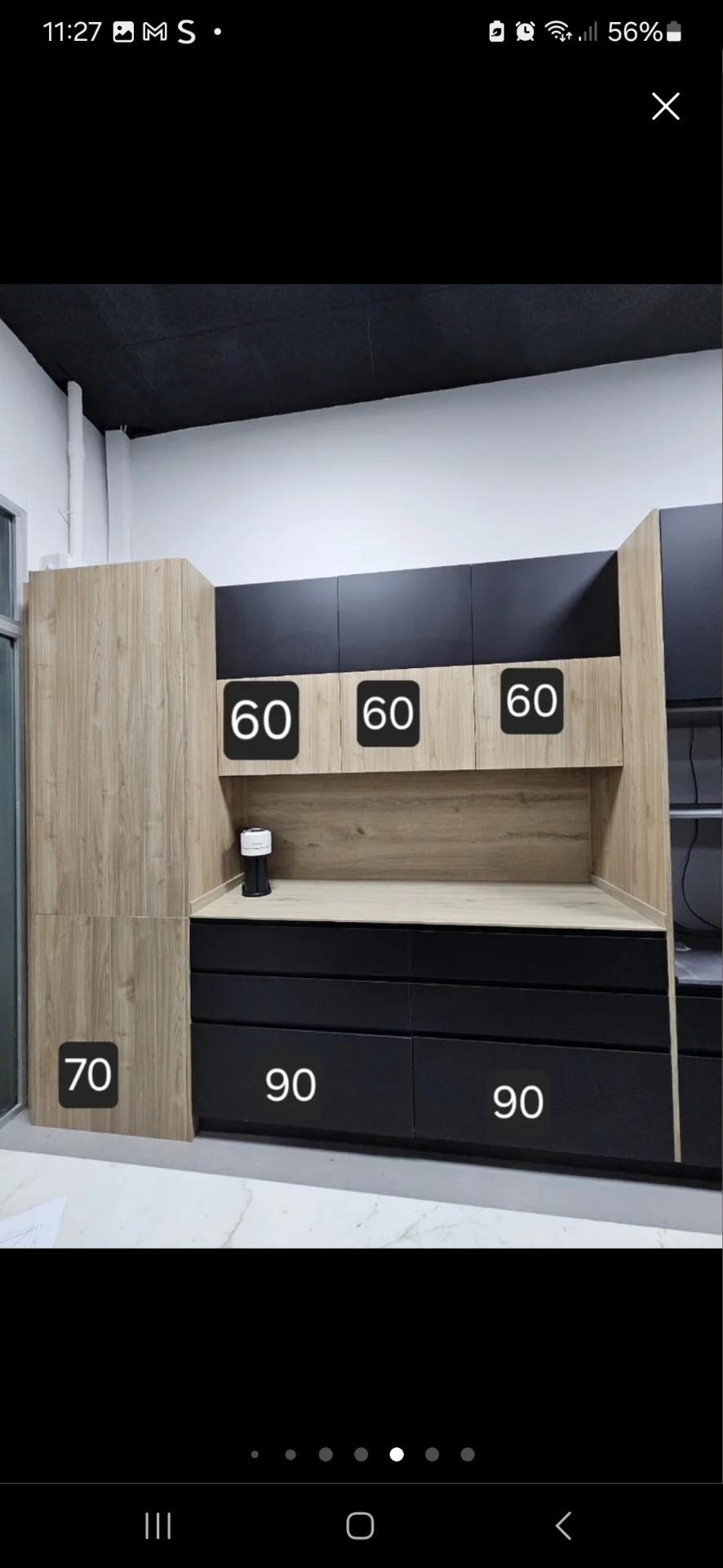 Foto 5 de Cambio cocina exposición con Neolith Abu Dhabi y Dekton, combinación negro con roble.