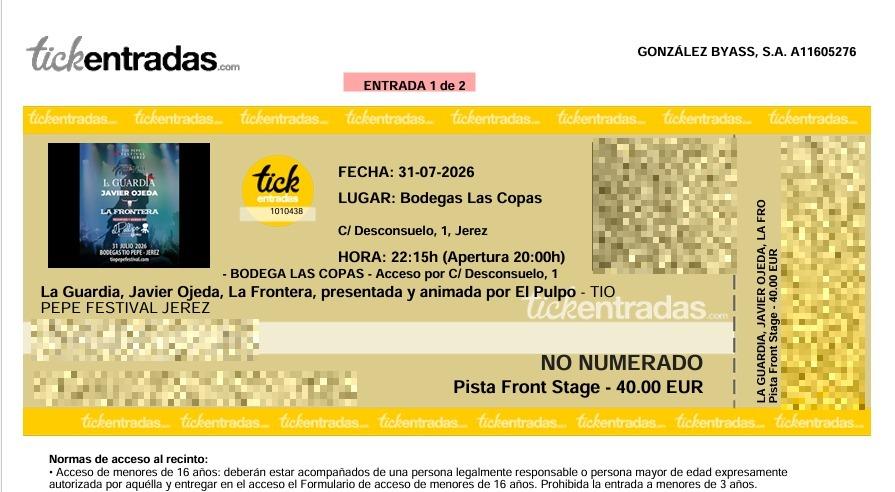 Foto 1 de Entradas concierto 