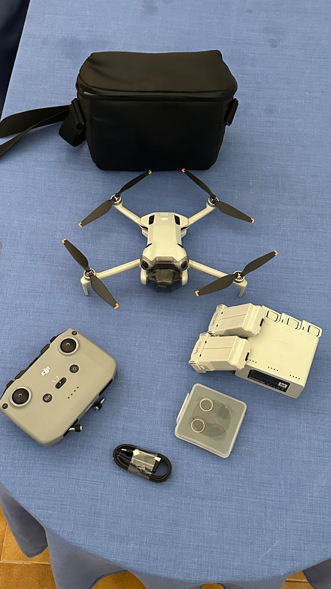 Foto de Dji Mini 4 pro +5 baterías +Filtros ajustables +RC N3 +Bolso +Estuche baterías