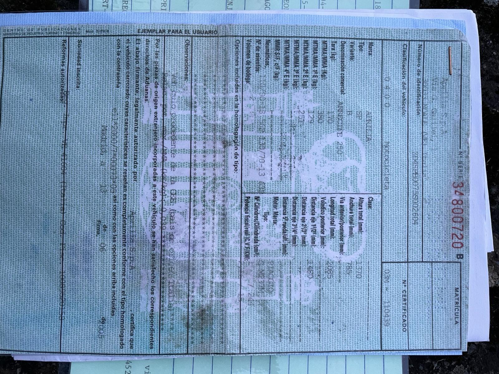 Foto 5 de Aprilia Arrecife 250.