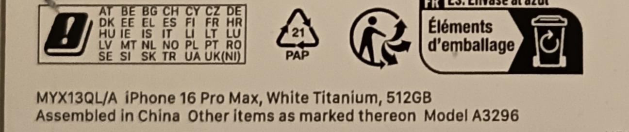 Foto 1 de iPhone 16 pro Max 512g blanco titanuim me interesa cambiarlo por un coche bueno y q tenga ITV y buen